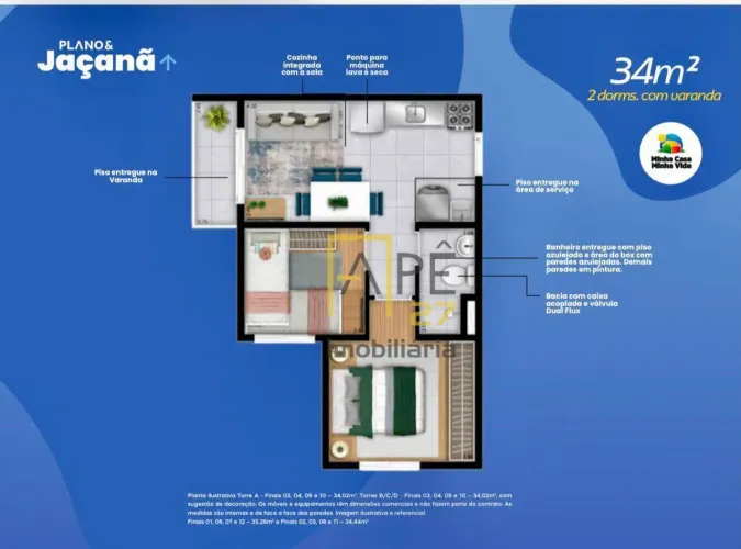 Apartamento com 2 dormitórios à venda, 33 m² por R$ 273.041,00 - Jardim Brasil - São Paulo