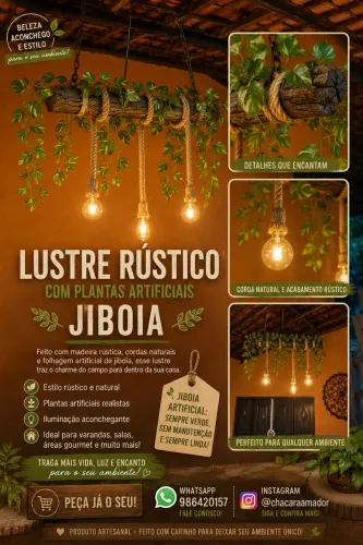 Lustre rústico 