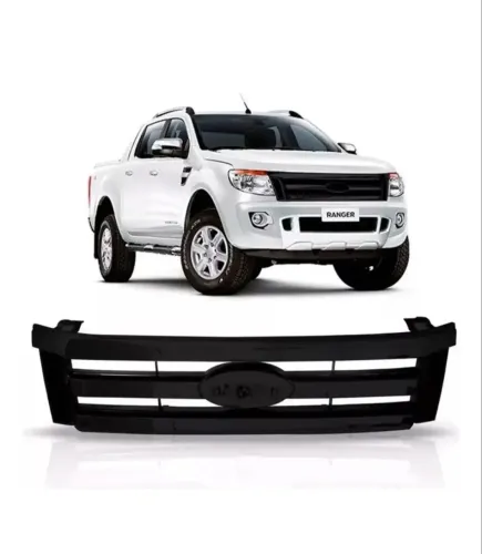 Grade Frontal Preta Ford Ranger 2012 a 2016