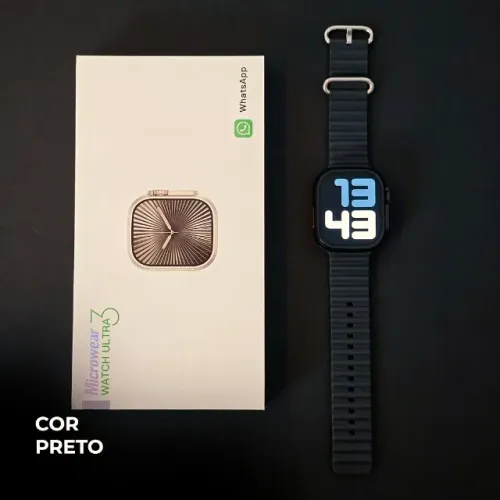 Smartwatch Ultra U3W 49mm Microwear Original | ChatGPT | GPS | NFC | Bluetooth | IP68/3ATM