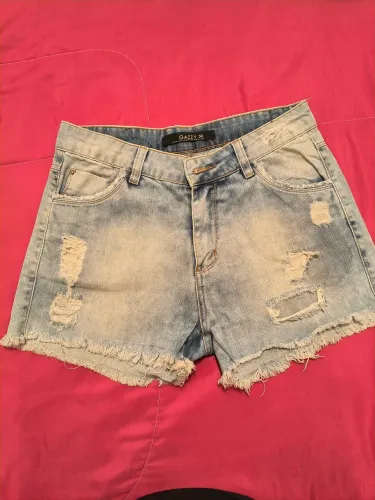 Short Jeans Bicolor Gazzy Destroyed - Tam 38