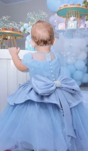 Vestido 1 ano cinderela