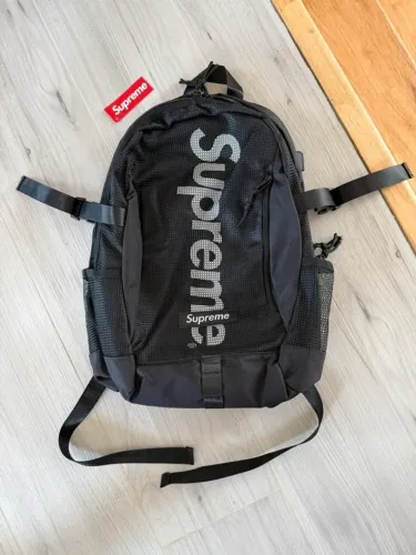 mochila supreme preta mesh sup ss20 backpack bag pochete bagzinha cordura mala preto hype