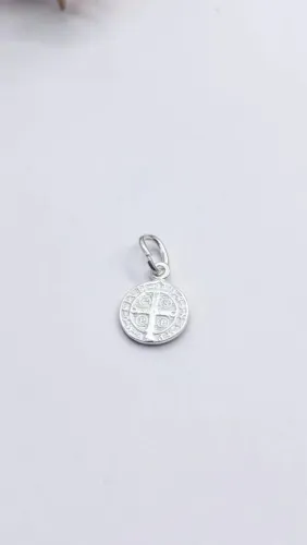 MEDALHA SÃO BENTO PRATA 925