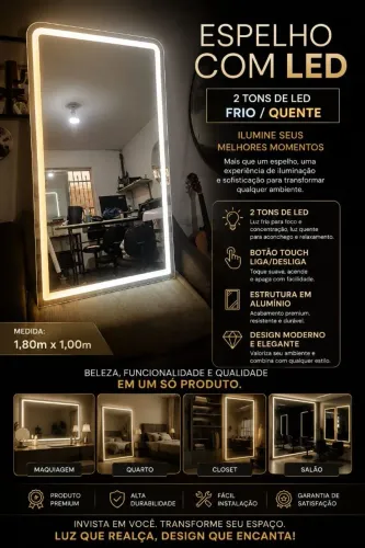 Espelho com led