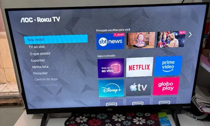 Tv AOC 32 POLEGADAS SMART SISTEMA ROKU