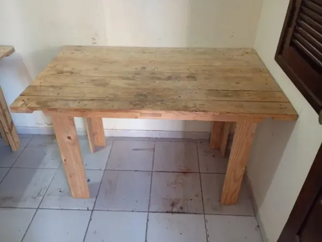 2 Mesas rústicas de madeira de Pallet