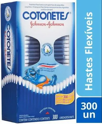 Cotonetes Jhonson caixa 300 unidades