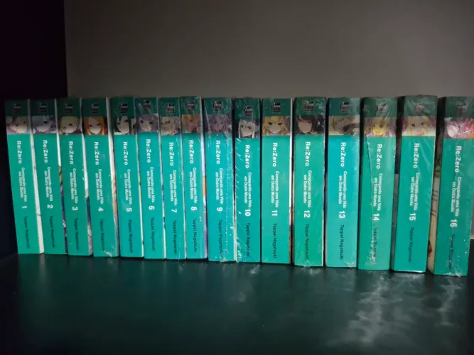 Coleção light novel Re Zero do 1 ao 16