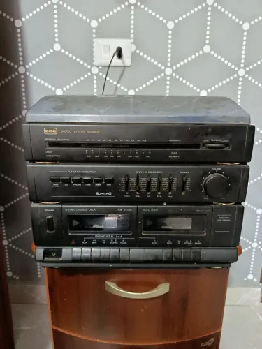 Aparelho de som system toca disco 3x1 
