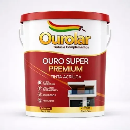 TINTA ACRÍLICA OURO LAR 16L Balde  