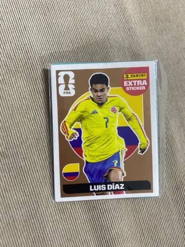 Figurinha Luís Diaz bronze world cup 2026