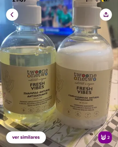 Kit Shampoo e Condicionador Twoone Fresh Wibes