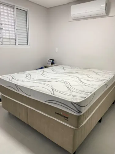 CAMA BOX QUEEN - BASE + COLCHÃO 