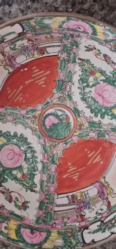 Tigela chinesa vintage , Rose medallion