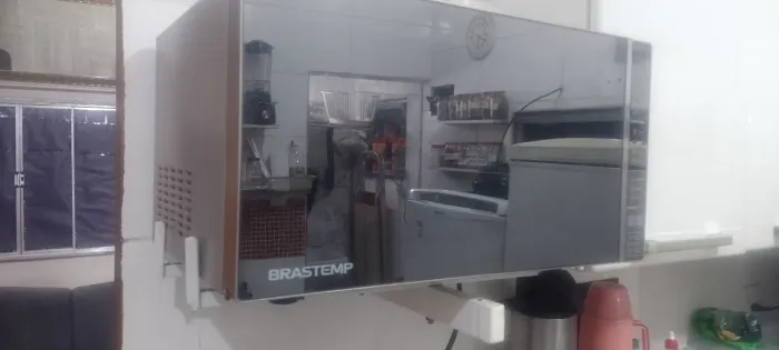 Microondas Brastemp inox espelhado 31litros