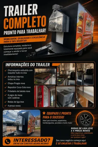 VENDE-SE QUIOSQUE / TRAILER FOOD