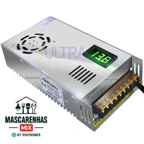 Fonte 90Amp 12v Com Voltímetro. Cod:027