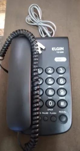 Telefone Fixo Elgin Tcf 2000 Preto