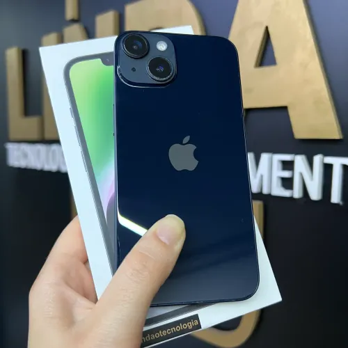 LOJA FÍSICA. IPHONE 14 256GB PRETO | BATERIA EM 89% | TODO ORIGINAL COM CAIXA