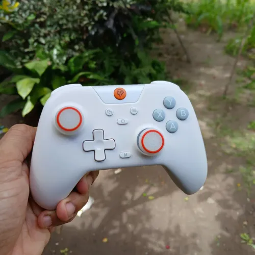 Controle EasySMX X05 branco multiplataforma