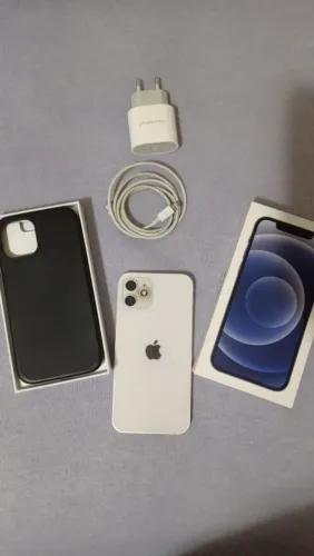 iPhone 12 Branco 128G Na Caixa Com Acessorios<br>