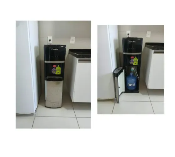 Gelágua de Coluna Esmaltec Inox - EGCQF - 220V