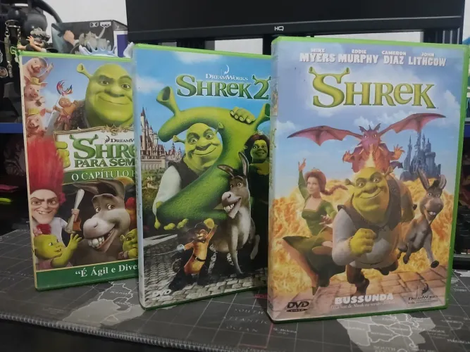 Coleção filmes DVD SHREK Original [Detalhes na descrição]