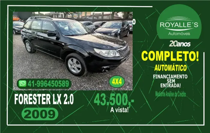 Subaru Forester 2.0/2.0 S 4X4 Aut. 2009
