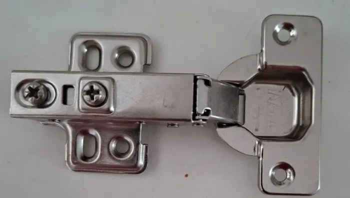 Dobradiças Reta Com Amortecedor Calço Fixo 35mm Armário Moveis Portas