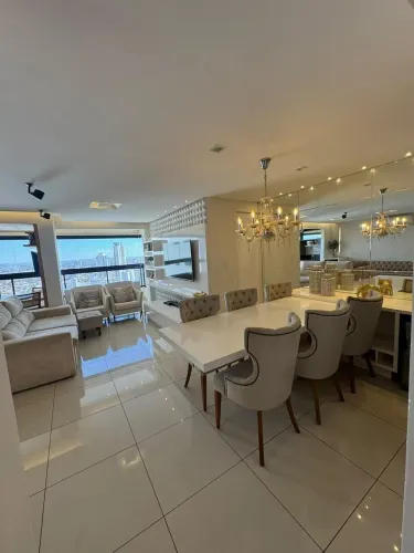 Apartamento 112m² no Lourenço Residence  Setor Oeste | 3 Suítes, Mobiliado