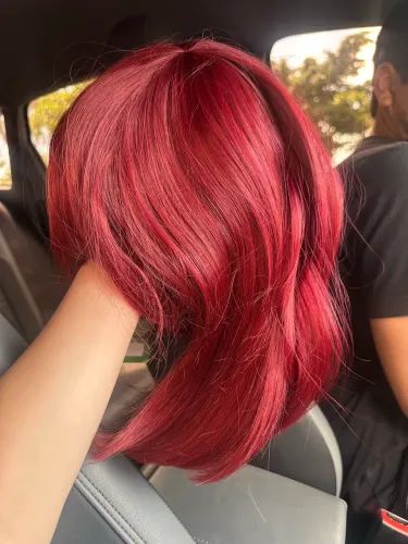 Peruca Orgânica Vinho/Vermelho