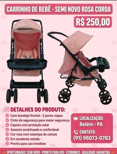 CARRINHO DE BEBÊ MENINA