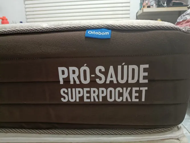 Cama box casal com colchão ortobom