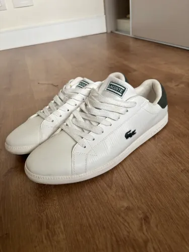 Tênis Lacoste Graduate Masculino 42 Branco Original Seminovo