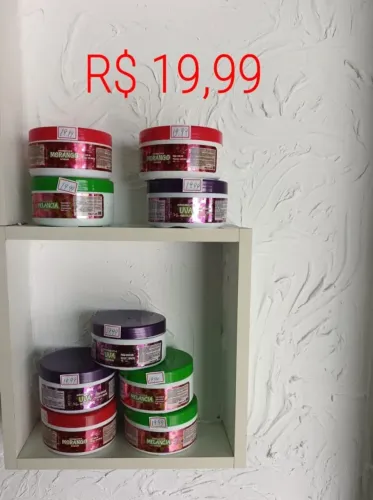 Produto de cabelo com preços variado