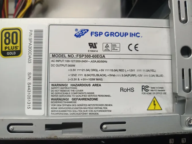 FONTE COMPUTADOR 80 PLUS