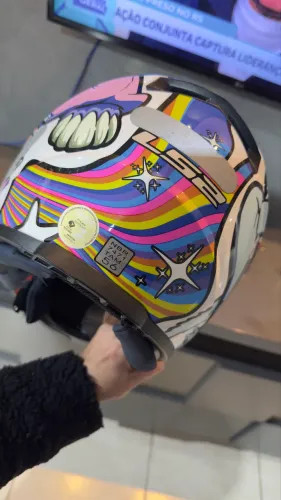 Capacete LS2 feminino tamanho 54