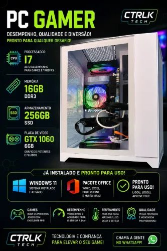 PC GAMER BRANCO I7