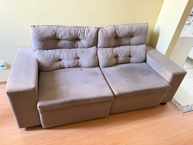 sofá retrátil/reclinável grande, de 3 luga