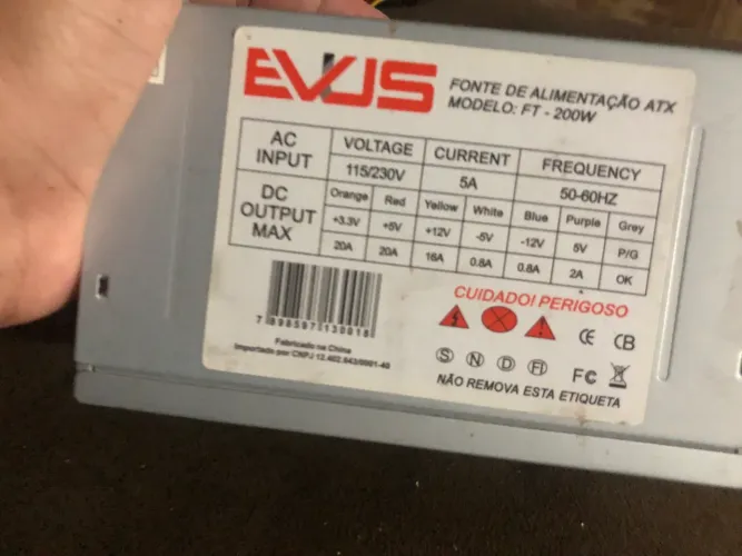 Fonte de alimentação ATX
