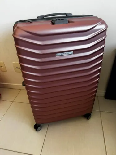 Mala Samsonite grande cor rosa