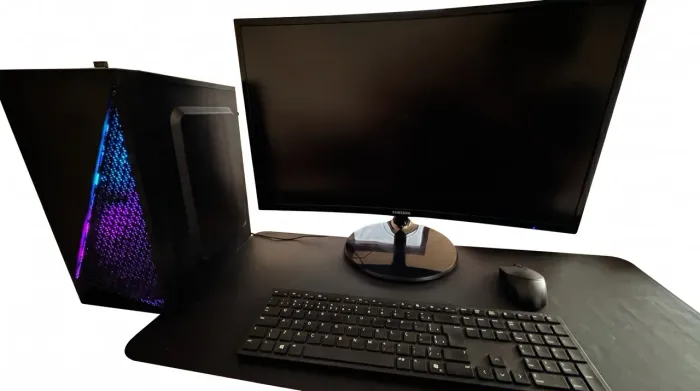 PC COMPLETO - CPU + Monitor curvado Samsung 27+ Mouse e Teclado Dell PRO