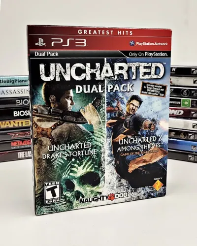 Kit jogos Uncharted Dual Pack (Uncharted 1 e 2) para Playstation 3 (PS3)