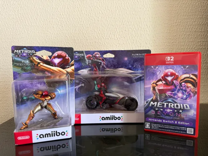 Amiibo Metroid Samus + Vi-o-la + Metroid Prime 4 Beyond