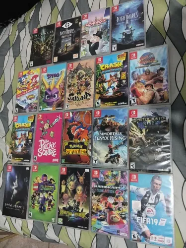 Jogos físicos e originais com caixa para nitendo switch