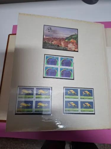 Coleção Raridades Filatélia 1988/1989 - Quadras MINT Com Margem CMB e Bloco de Luxo