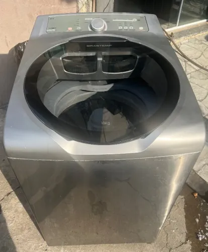 MÁQUINA DE LAVAR ROUPAS BRASTEMP INOX 11 kg COM GARANTIA 