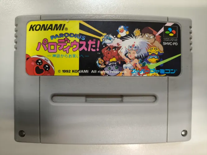 Parodius Da! Shinwa kara Owarai Super Nintendo Snes SFC Famicom Original