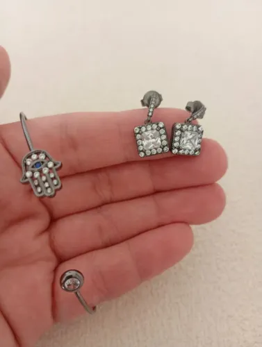 Conjunto pulseira + brinco